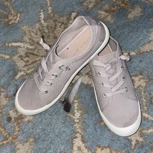 Madden Girl Beige slip on bootie.